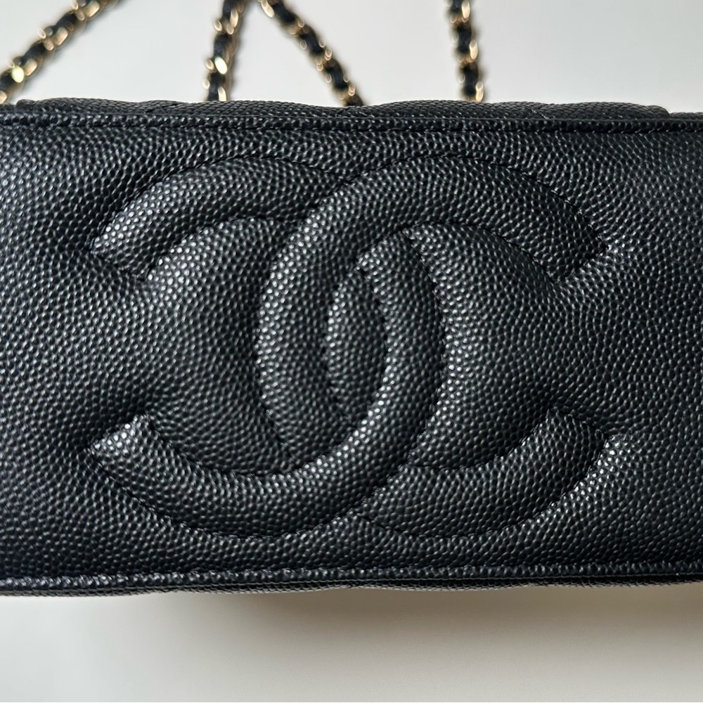 Chanel Small Caviar Vanity Case Rectangle With Ch… - image 8